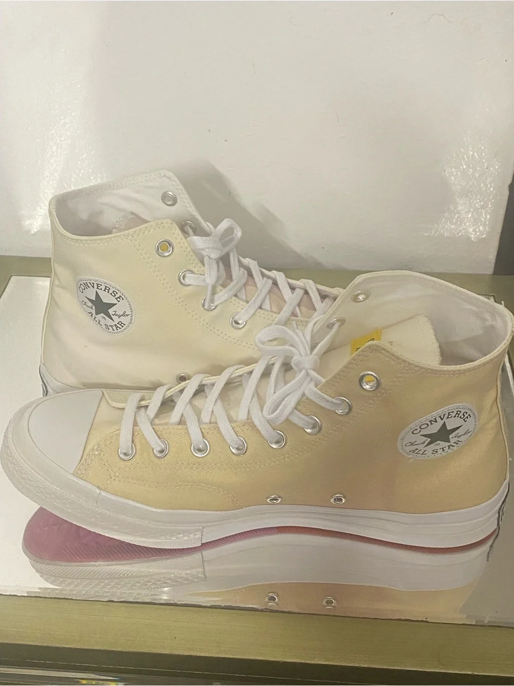 Converse All Star Chinatown Market Men's Cream & Yellow High-Top Sneakers